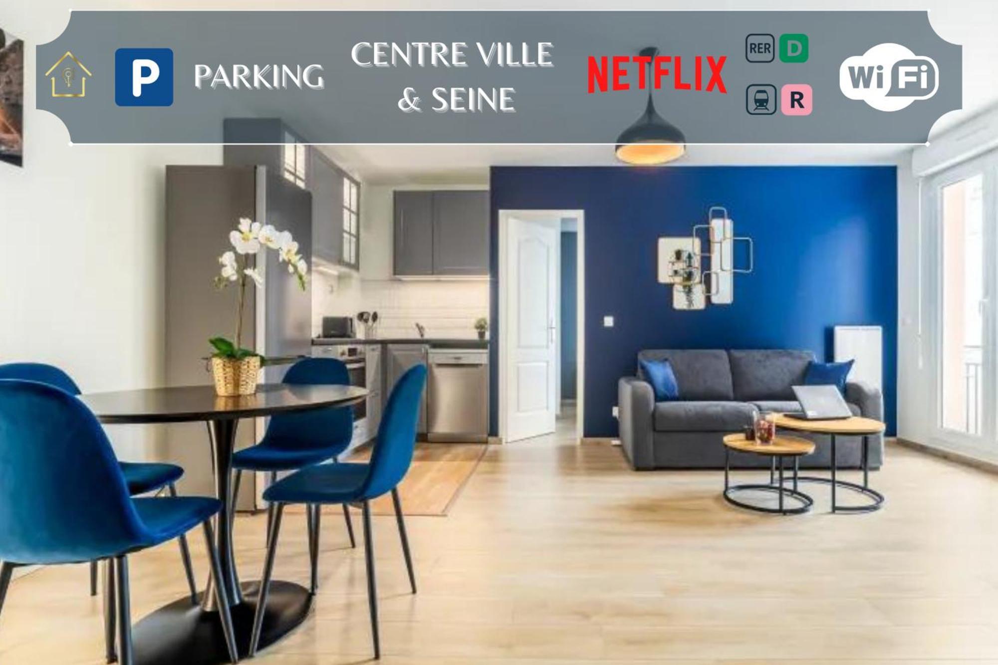 Appartement L'Ilot Bleu Paradis Melun Exteriör bild