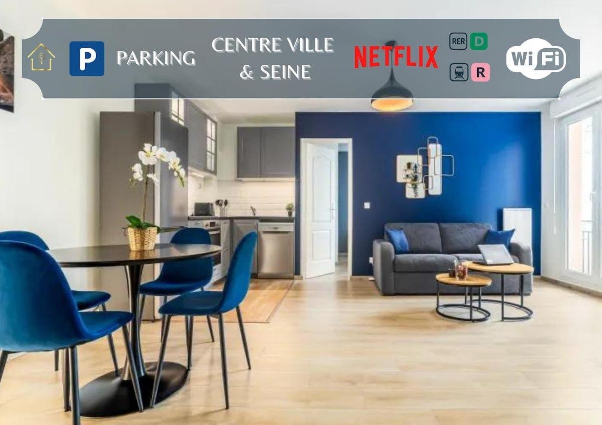 Appartement L'Ilot Bleu Paradis Melun Exteriör bild